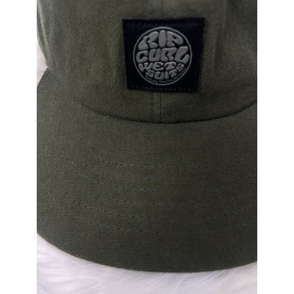 Rip Curl Army Green Cotton Wetty Adjust Cap Baseball Trucker Surf NWOT - Picture 7 of 8